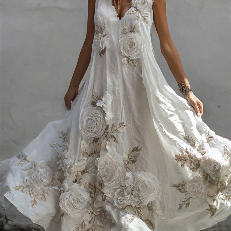 Išskirtinė vintažinė maxi suknelė