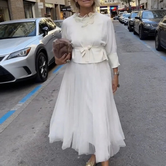Moteriška tinklinio audinio suknelė