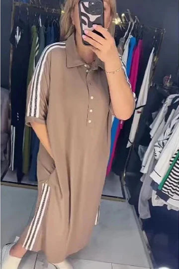 Laisva marškinėlių tipo suknelė