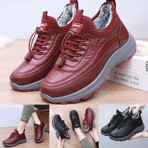 Pašiltinti odiniai moteriški kedai žiemai