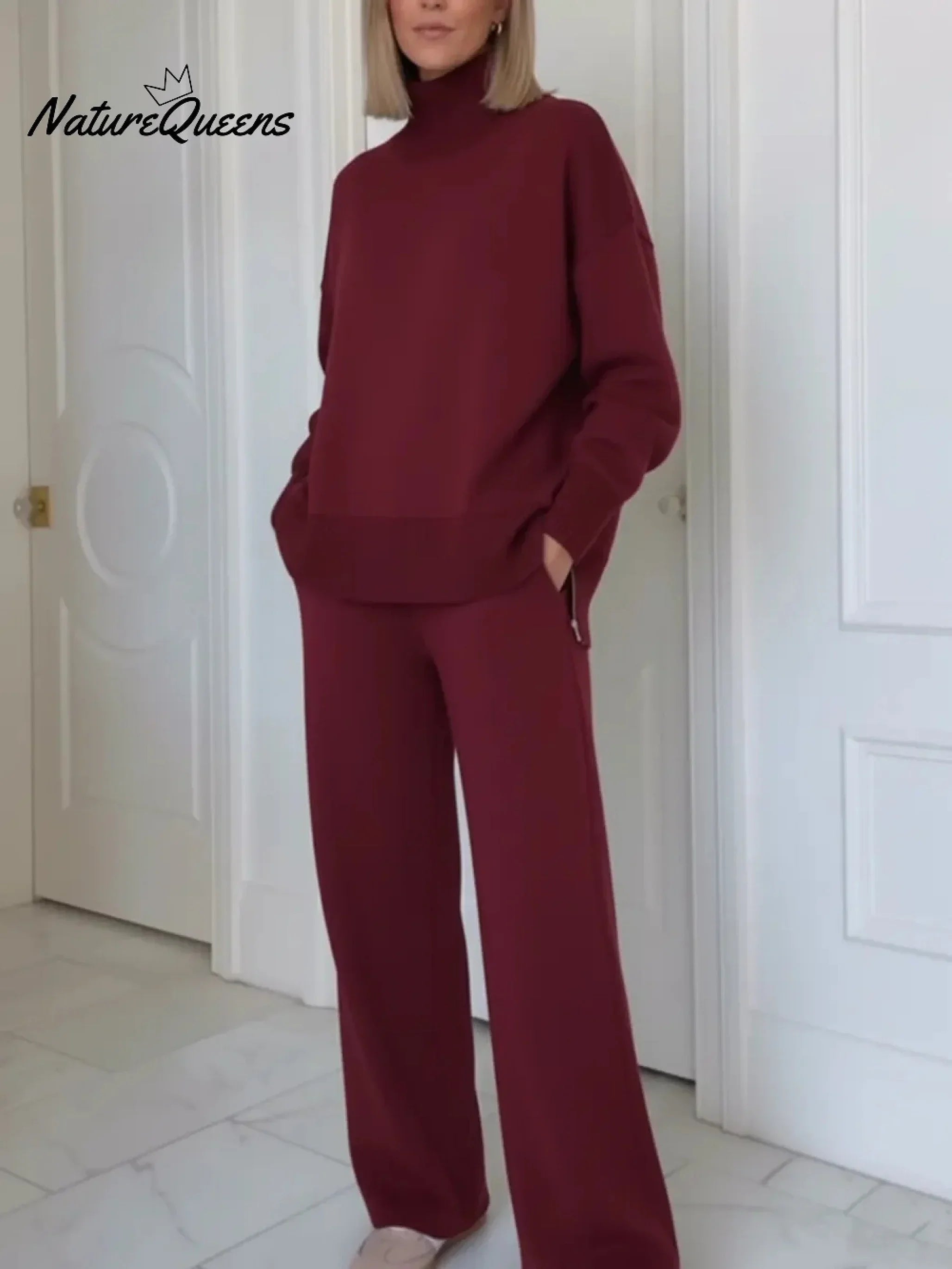 Dviejų dalių komplektas su stačia apykakle