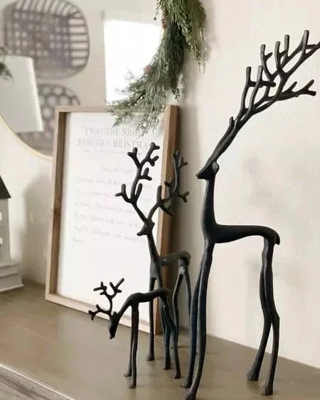 Juodojo elnio figūrėlė, kalėdinė dekoracija