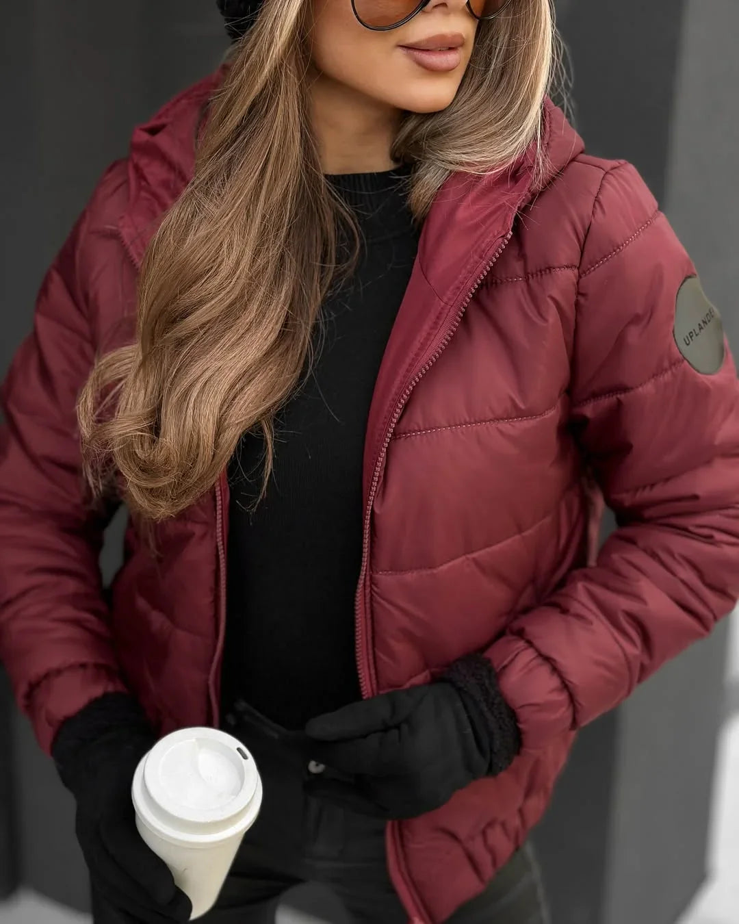 Moteriška madinga trumpa šilta laisvalaikio striukė