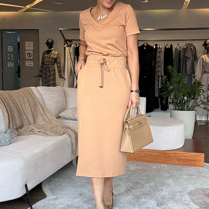 Vasarinis dviejų dalių komplektas moterims