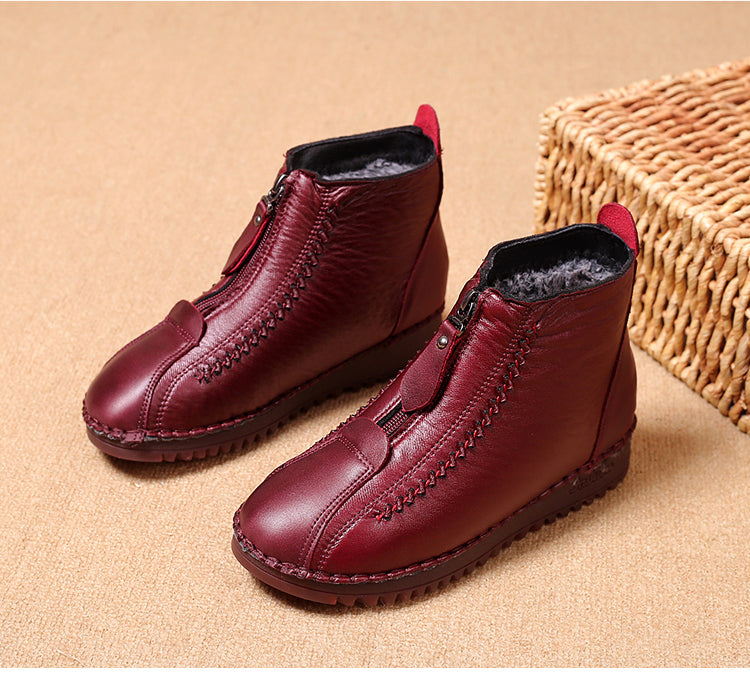 Šilti batai su užtrauktuku ir kailiuku