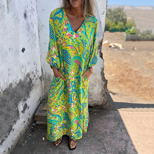 Pavasarinė ilga suknelė