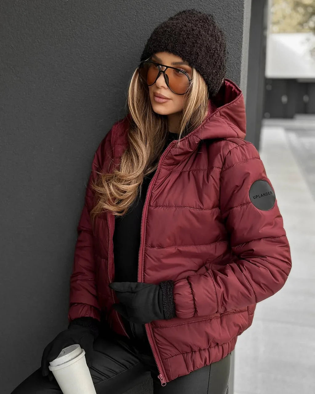 Moteriška madinga trumpa šilta laisvalaikio striukė