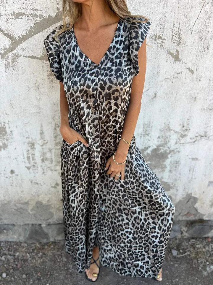 Kombinezonas su leopardo raštu