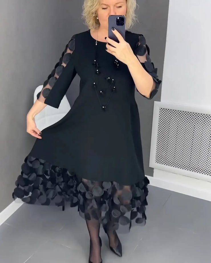 Daili juoda suknelė
