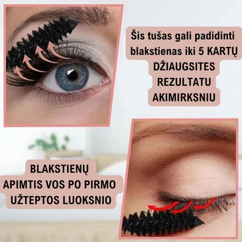 Vandeniui atsparus blakstienų tušas XXL