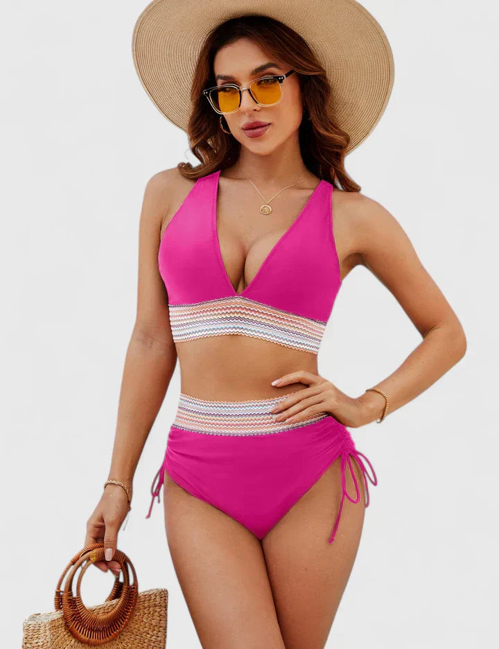 Moteriškas elegantiškas bikinio komplektas