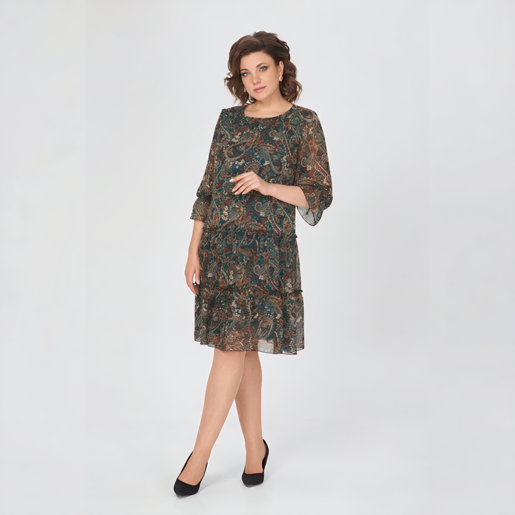 Nauja pavasarinė marginta suknelė