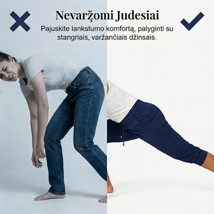 Trumpintos sportinės kelnės su raišteliu juosmenyje