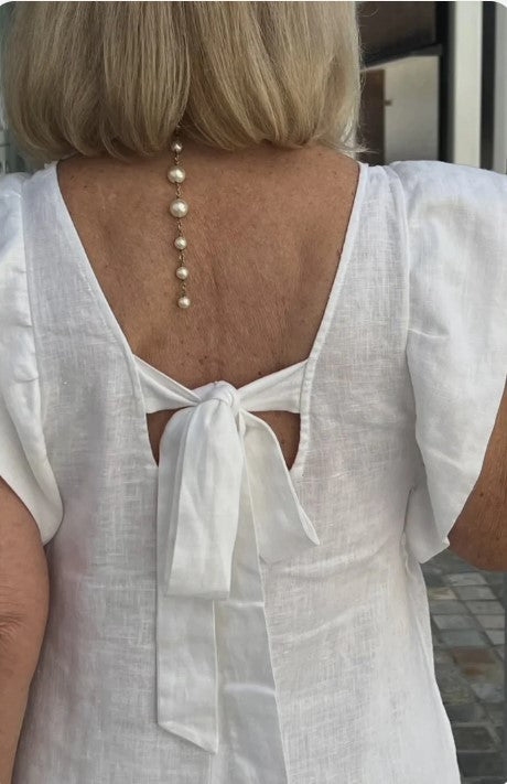 Įspūdinga išskirtinės nugaros laisvalaikio suknelė