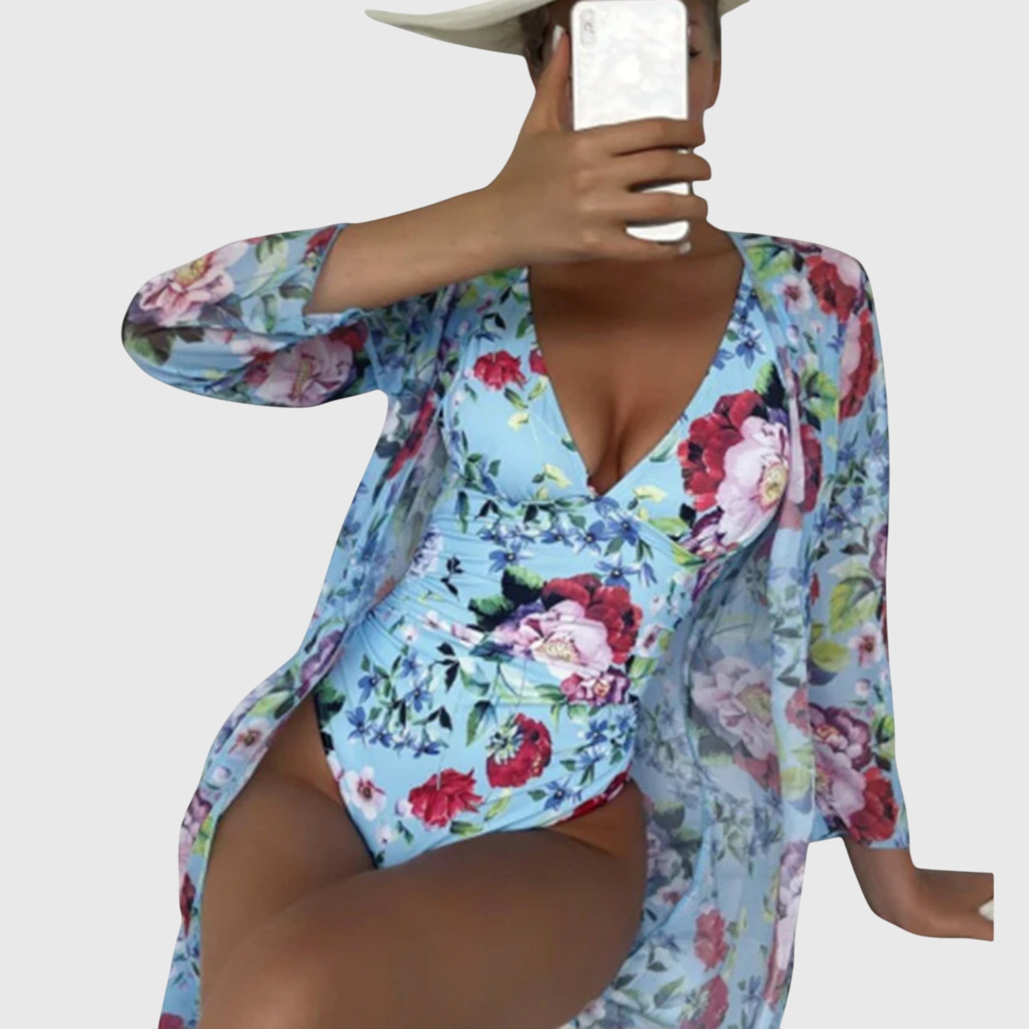 Moteriškas vasariškas maudymosi kostiumėlių komplektas