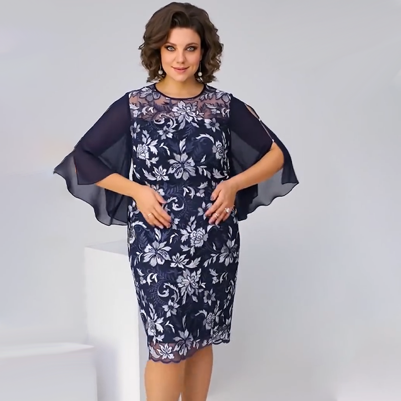 ✨Moteriška gėlėta midi suknelė