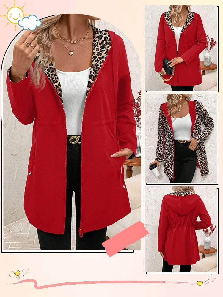 Dvipusis gobtuvas su leopardo raštu