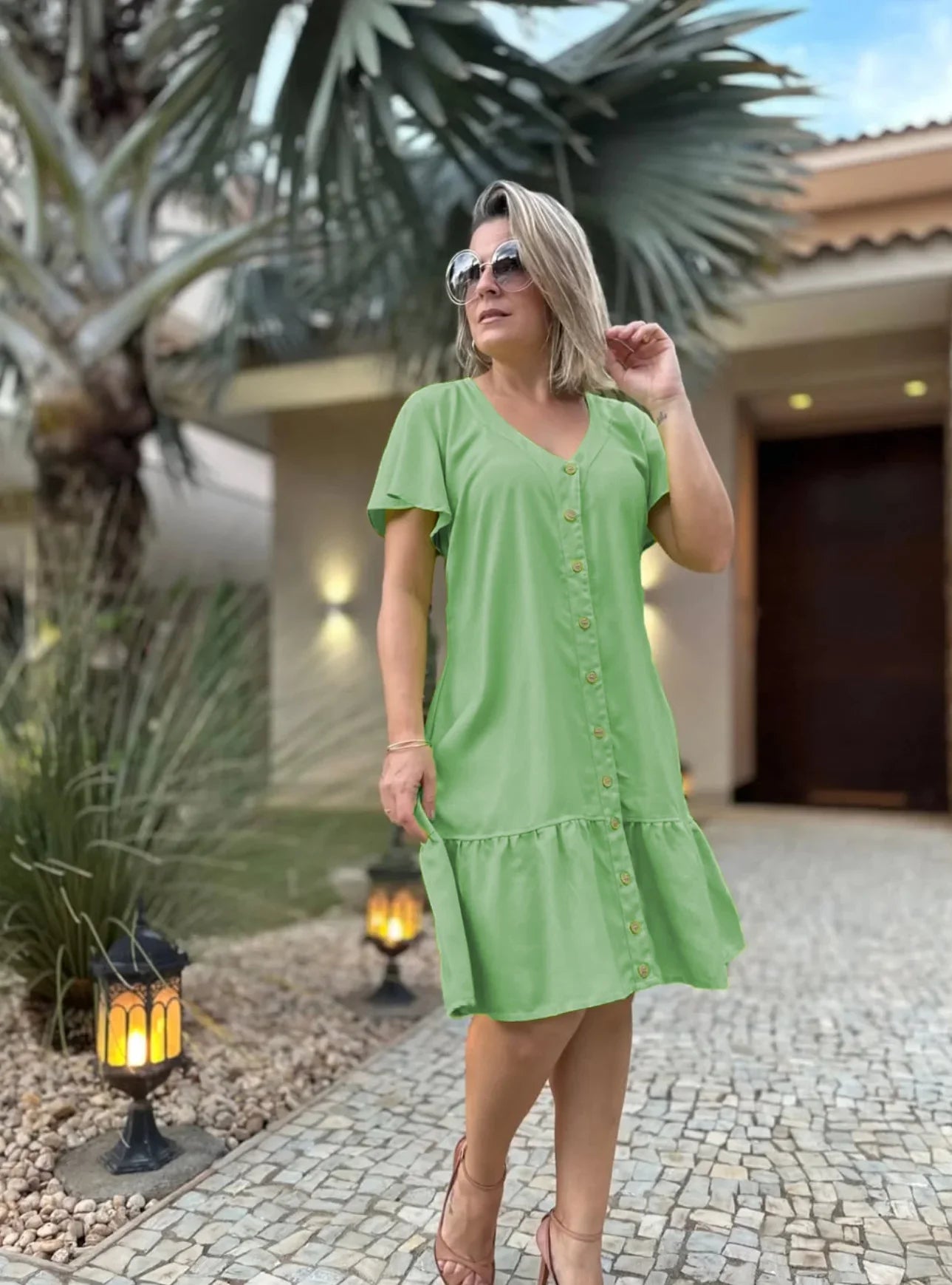 Nauja moteriška laisvalaikio vienspalvė suknelė