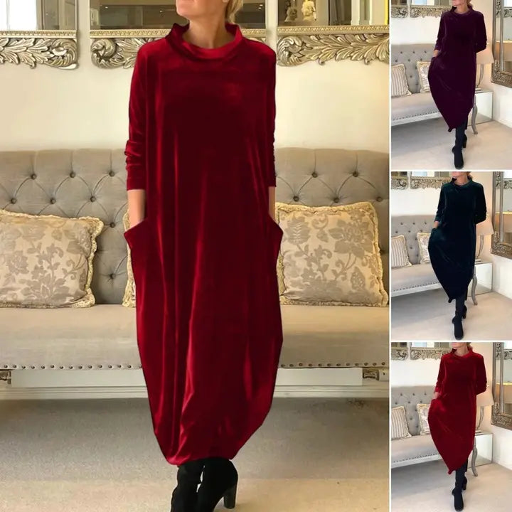 Veliūrinė suknelė