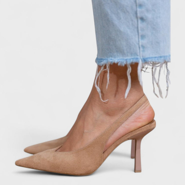Moteriški slingback aukštakulniai