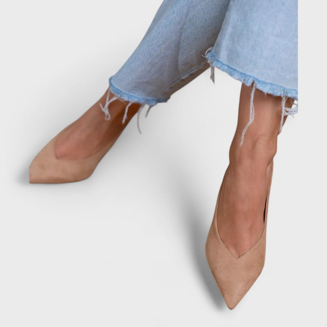 Moteriški slingback aukštakulniai