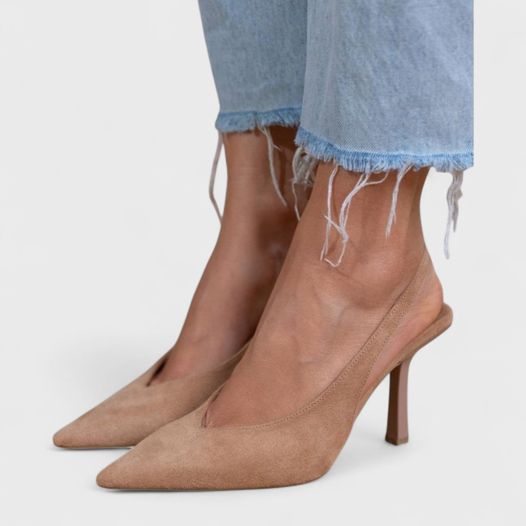 Moteriški slingback aukštakulniai