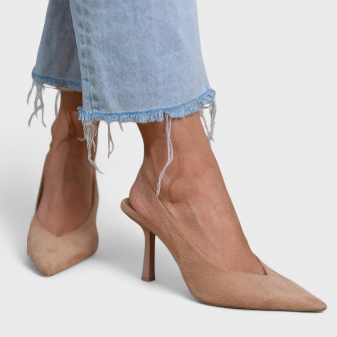 Moteriški slingback aukštakulniai